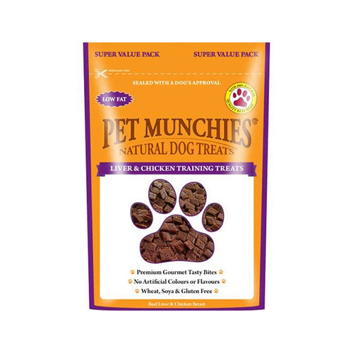 Pet Munchies Natural Liver &amp; Chicken Training Treats 150g