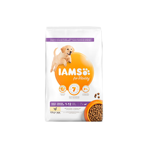 Iams Puppy Large Dog Food with Chicken 12kg