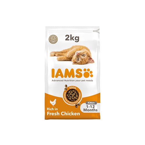 Iams Kitten Cat Food with Chicken 2Kg