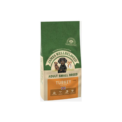 James Wellbeloved Adult Dog Small Breed Turkey & Rice 1.5kg