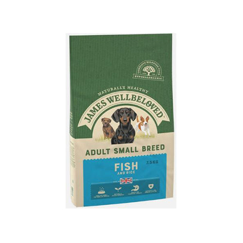 James Wellbeloved Adult Dog Small Breed Fish & Rice 7.5kg