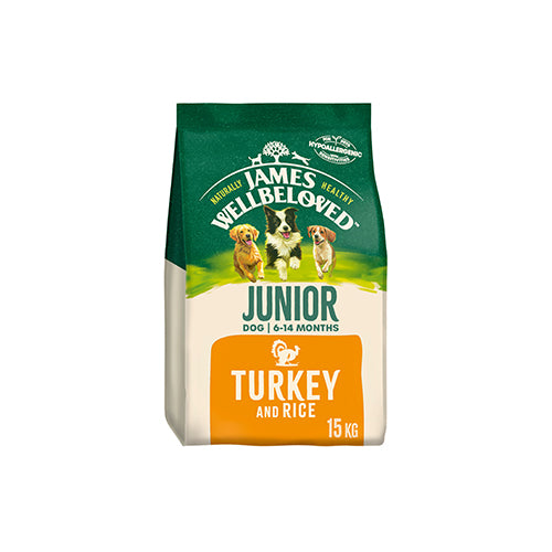 James Wellbeloved Junior Dog Turkey &amp; Rice 15kg