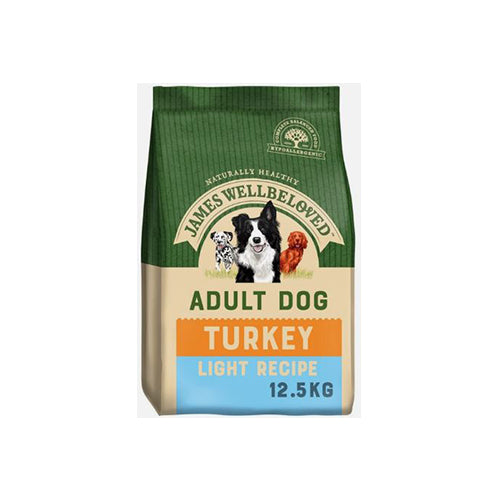 James Wellbeloved Light Adult Dog Turkey & Rice 12.5kg