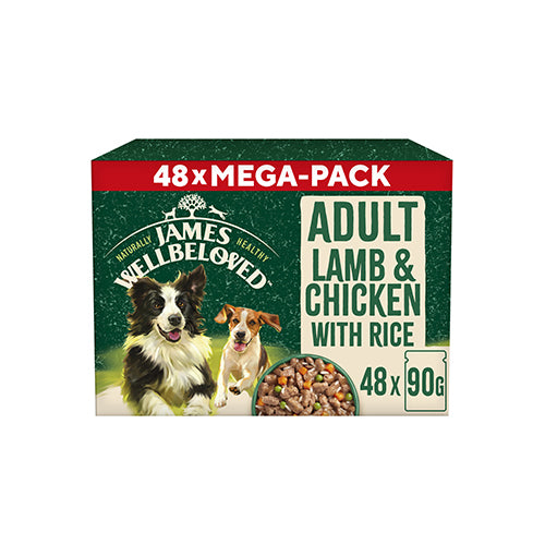 James Wellbeloved Adult  Lamb &amp; Chicken With Rice 48x90g