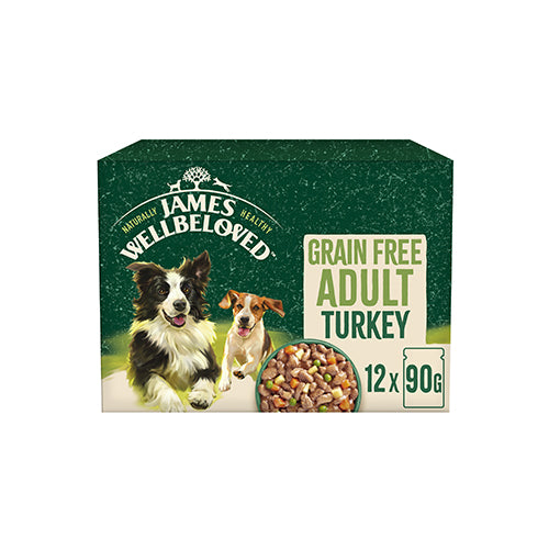 James Wellbeloved Grain Free Adult Turkey 12x90g