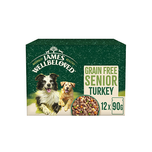 James Wellbeloved Senior Grain Free Turkey 12x90g