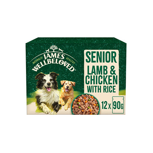 James Wellbeloved Senior Dog Lamb &amp; Chicken 48x90g