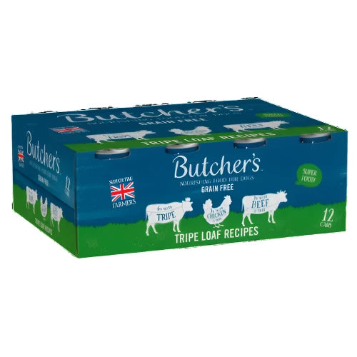 Butchers Tripe Loaf Recipes Dog Food Cans 12x400g