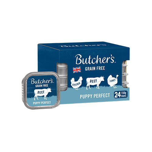 Butcher's Puppy Perfect Dog Food Trays 24x150g