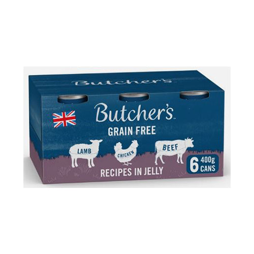 Butcher's Meaty Recipe in Jelly Dog 6x400g Cans