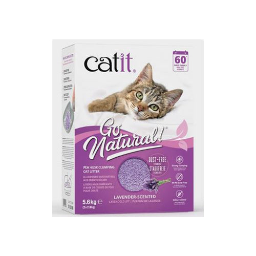 Catit Go Natural Pea Husk Clumping Litter Lavender 5.6kg