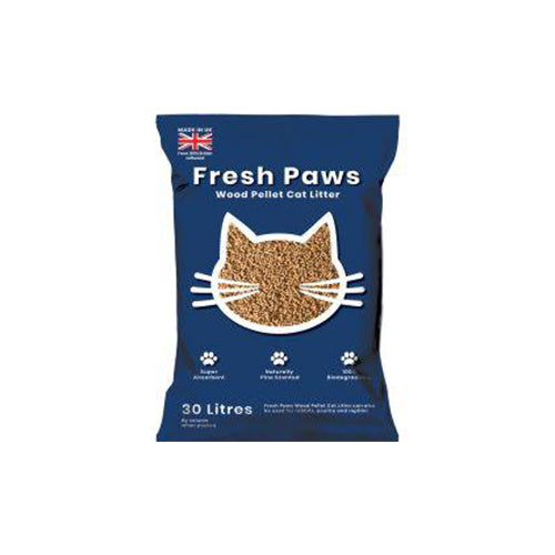 Fresh Paws Wood Cat Litter 30L