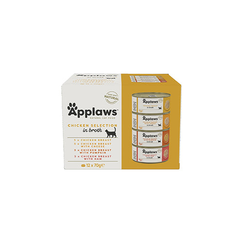 Applaws Chicken Selection in Broth 12 x 70g