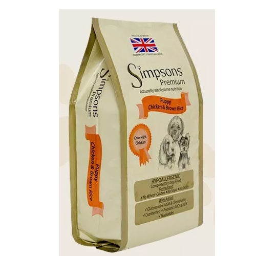 Simpsons Puppy Chicken & Brown Rice 12kg