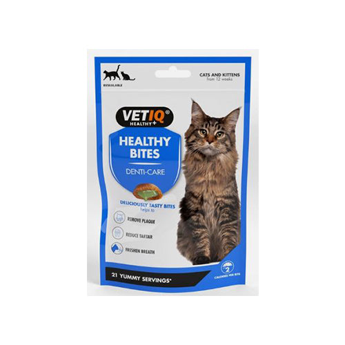 VETIQ Healthy Bites Breath &amp; Dental Cat Treats 8 x 65g