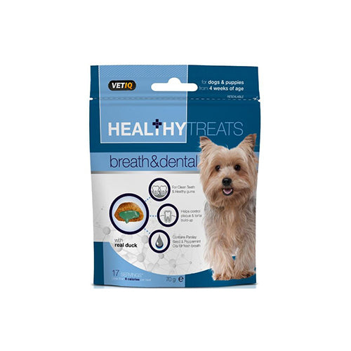 VETIQ Healthy Breath &amp; Dental Dog Treats 6 x 70g