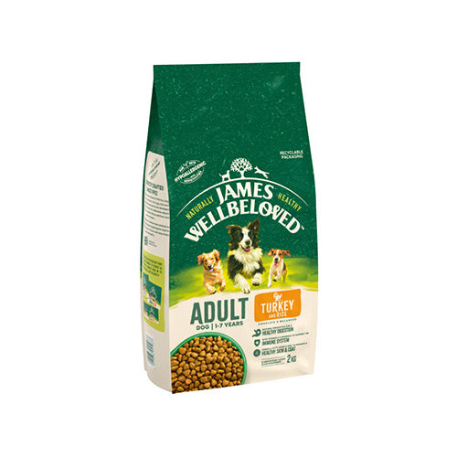 James Wellbeloved Adult with Turkey &amp; Rice 2kg Dry Dog Food