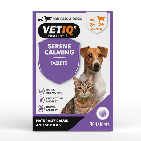 Vetiq Serene Calming Tablets For Dogs & Cats 30 Tablets