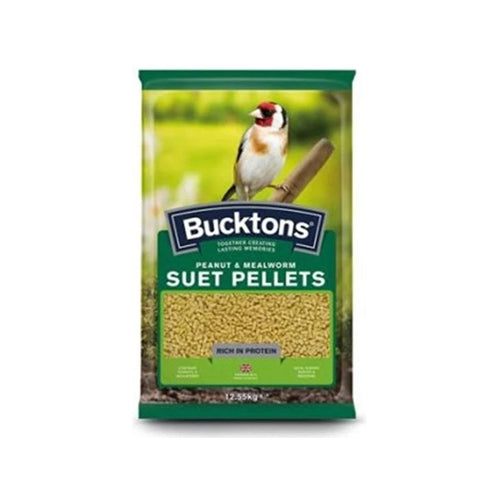 Bucktons Suet Pellets Peanut &amp; Mealworm 12.55kg