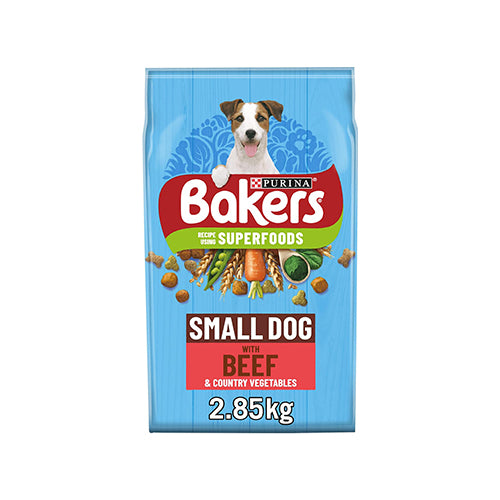 Bakers Small Dog with Beef &amp; Vegetable 2.85kg Dry Dog Food