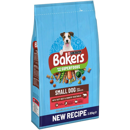 Bakers Adult Small Dog with Beef &amp; Vegetable 2.85kg