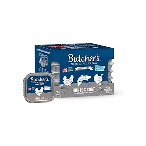 Butchers Joints &amp; Coat Dog Food Trays 24 x 150g