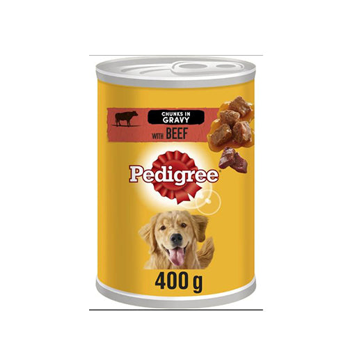 Pedigree Chunks in Gravy With Beef 12x400g