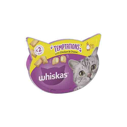 Whiskas Temptations Chicken &amp; Cheese 8 x 60g Packs