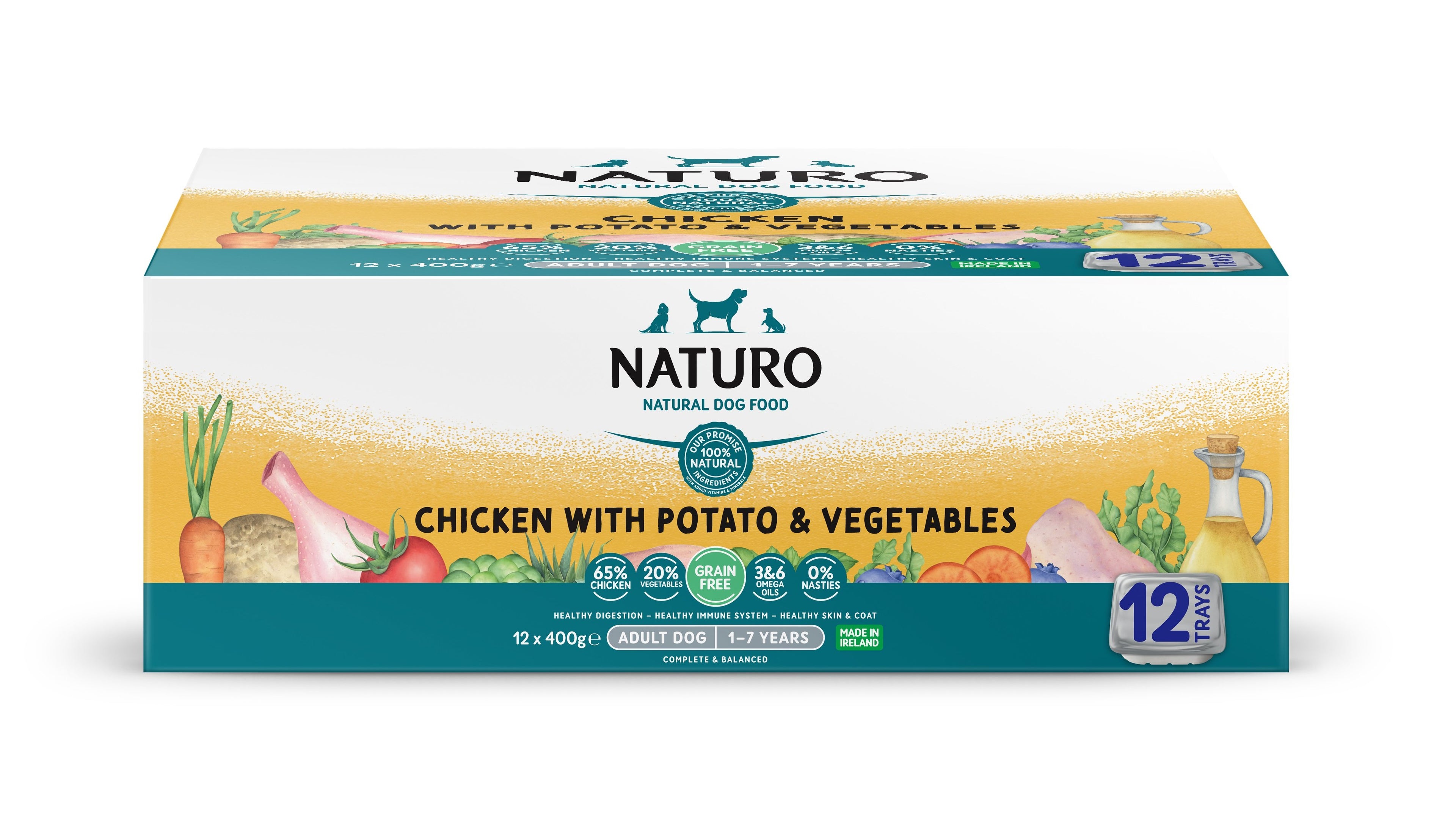 Naturo Chicken With Potato &amp; Vegetables 1-7 Years 12 x 400g