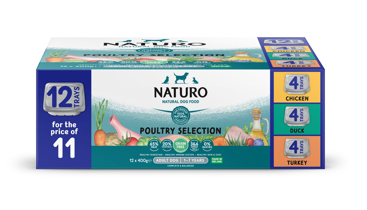 Naturo Grain Free Variety Pack 12 x 400g