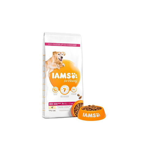 Iams Senior 7+ Large Breed Dog with Chicken 12kg