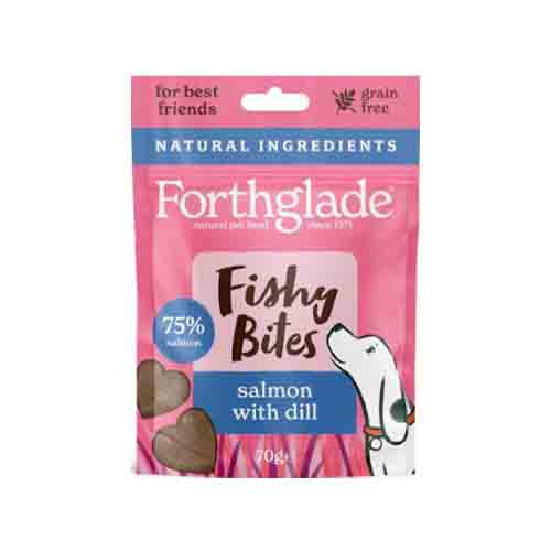 Forthglade Grain Free Fishy Bites With Salmon &amp; Dill 10 x 70g