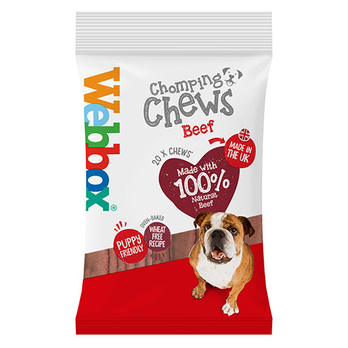 Webbox Chomping Chews Beef  10 x 200g