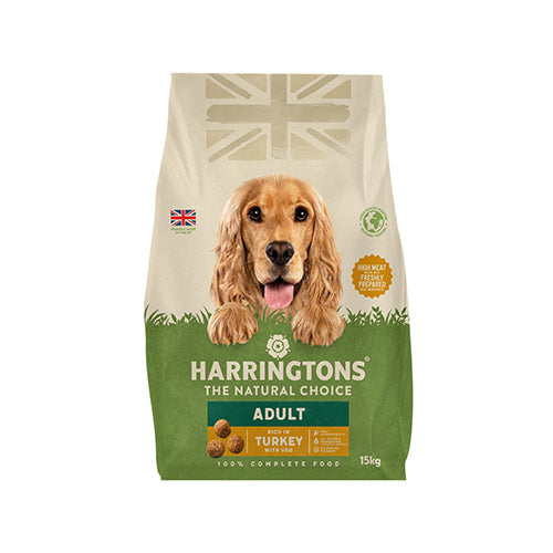 Harringtons Adult Rich In Turkey &amp; Vegetable 15kg Dry Dog Food