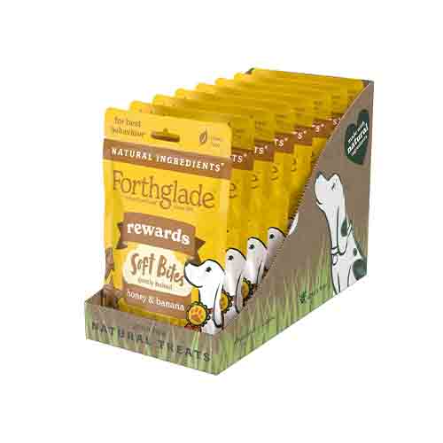 Forthglade Rewards Natural Soft Bites With Honey &amp; Banana 8 x 90g