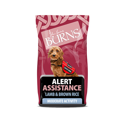 Burns Alert Assistance Lamb &amp; Brown Rice 12kg Dry Dog Food