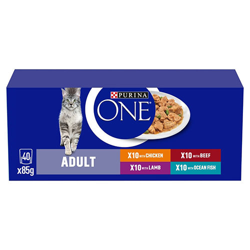 Purina One Adult Mixed Selection in Gravy 40x85g