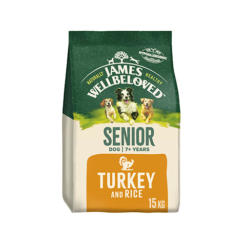 James Wellbeloved Senior Turkey &amp; Rice 15Kg Dry Dog Food