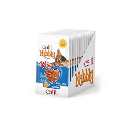 Catit Nibbly Wraps With Chicken &amp; Fish 12 x 30g