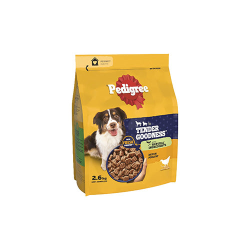 PEDIGREE Adult Tender Goodness with Poultry 2.6kg Dry Dog Food