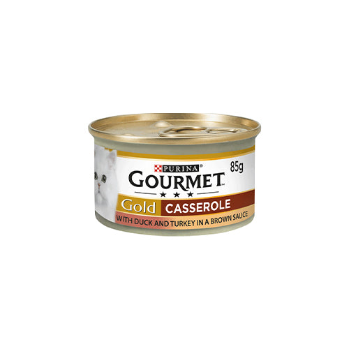 Gourmet Gold Casserole With Duck &amp; Turkey in Brown Sauce 12 x 85g