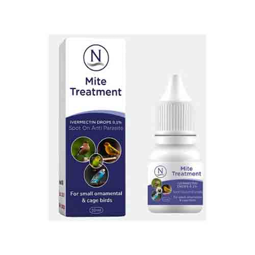 Naqua Mite Treatment Ivermectin Drops 0.1% Small Birds 10ml