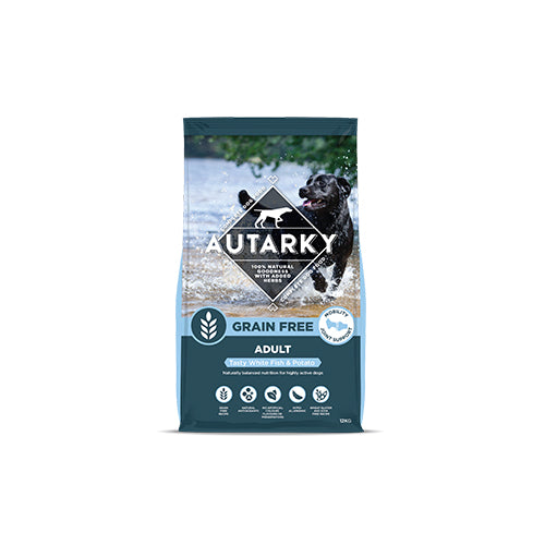 Autarky white fish dog food 12kg best sale