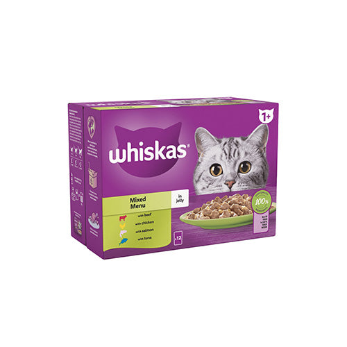 Whiskas 1+Adult Mixed Menu in Jelly 40 x 85g Pouches