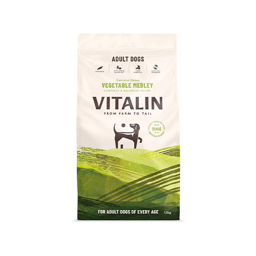 Vitalin Adult Dog Vegetable Medley 12kg Dry Dog Food