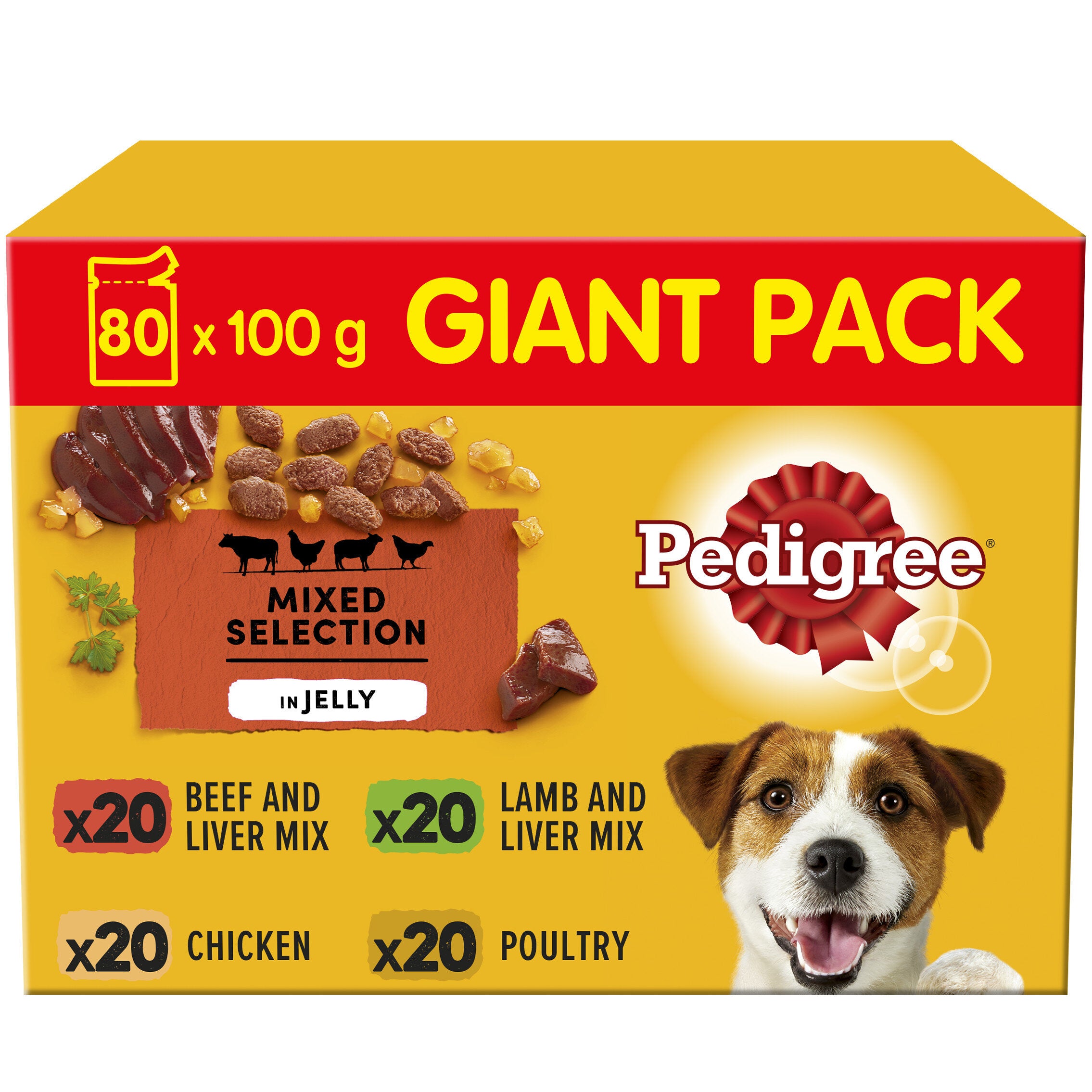 Pedigree Mixed Selection in Jelly 80 x 100g