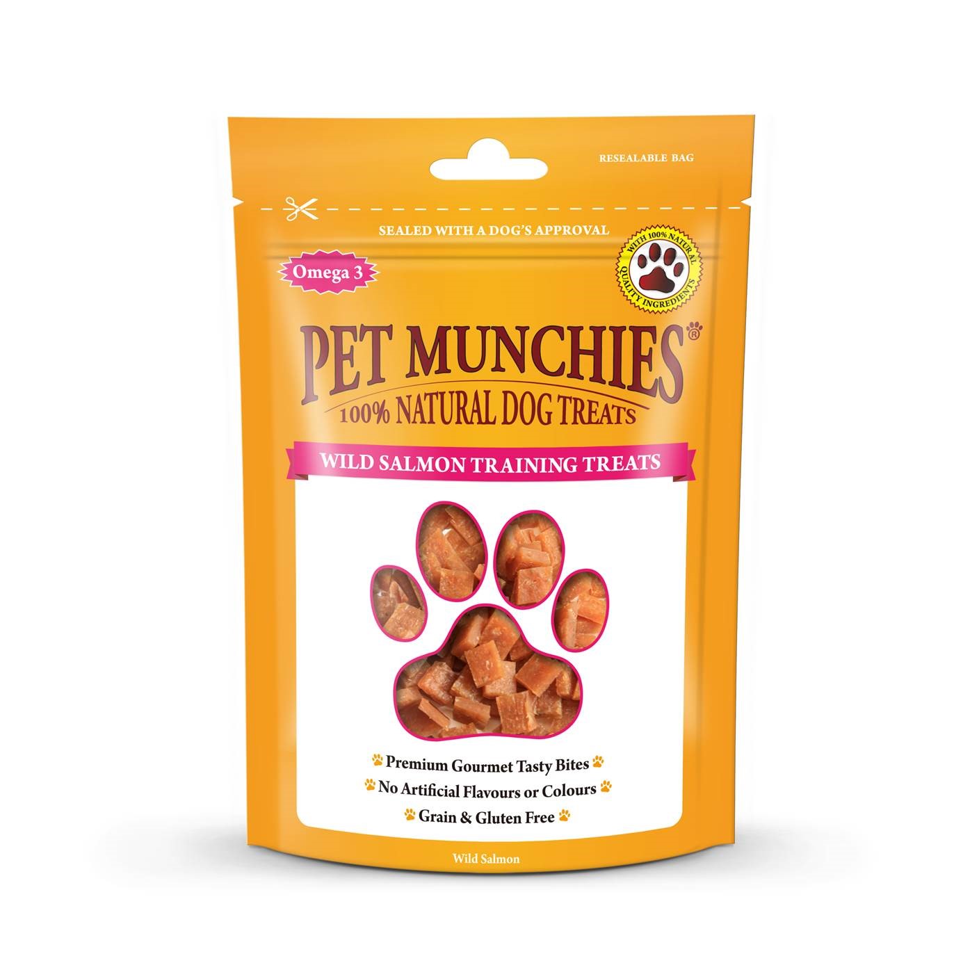 Pet Munchies Natural Wild Salmon Training Treats 8 x 50g