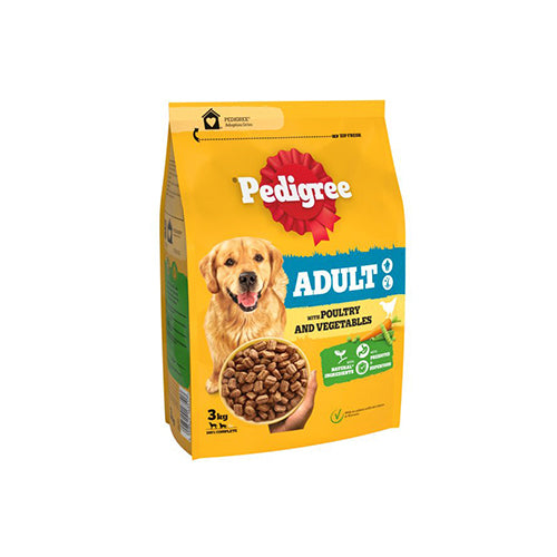 PEDIGREE Adult Poultry and Vegetables 3kg Dry Dog Food