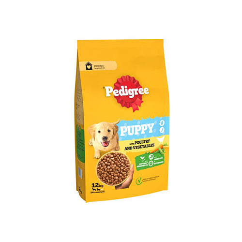 Pedigree Puppy Poultry and Vegetables 12kg Dry Dog Food