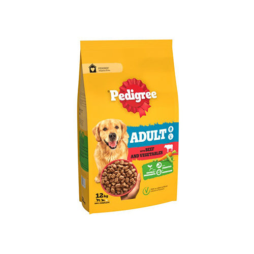 Pedigree Adult With Beef and Vegetables 12kg Dry Dog Food